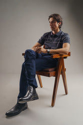 Grey Textured Polo 8913