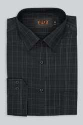 BLACK CLASSIC CHECK SHIRT