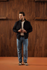 WAFFLE-TEXTURED JACKET