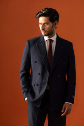 Blue Classic Double Breasted Suit