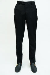 Black Plain Tailored Smart Fit Formal Trouser