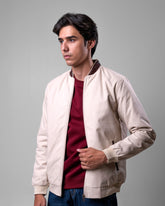 Cotton Regular Jacket Leather Collar