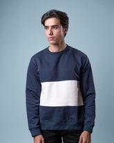 Men's Striped Sweatshirt Navy