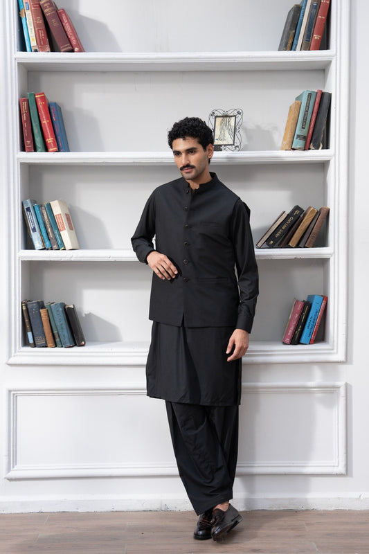 CLASSIC BLACK WAISTCOAT SET