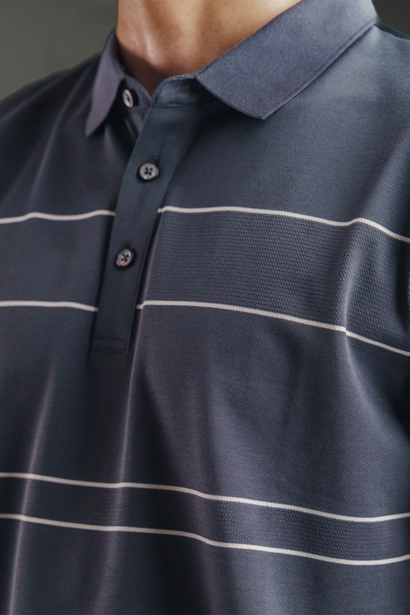 Grey Textured Polo 8913