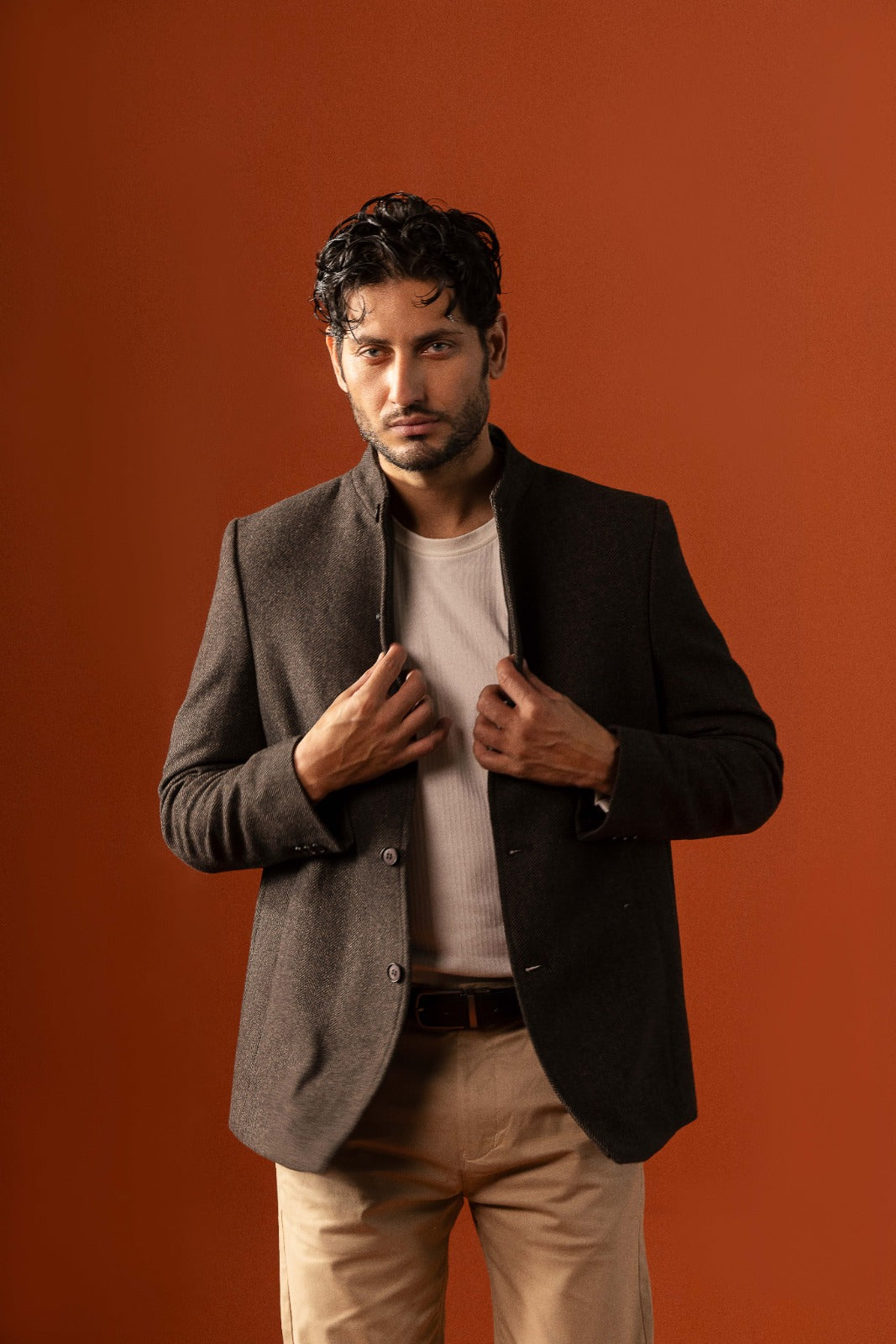 Single Mid Length Coat