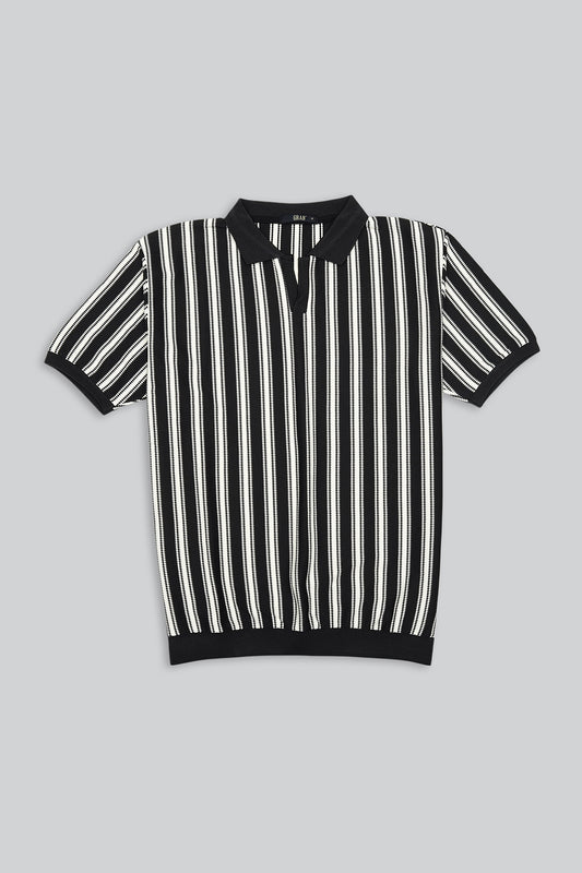 Textured Polo Shirt (BL1 )