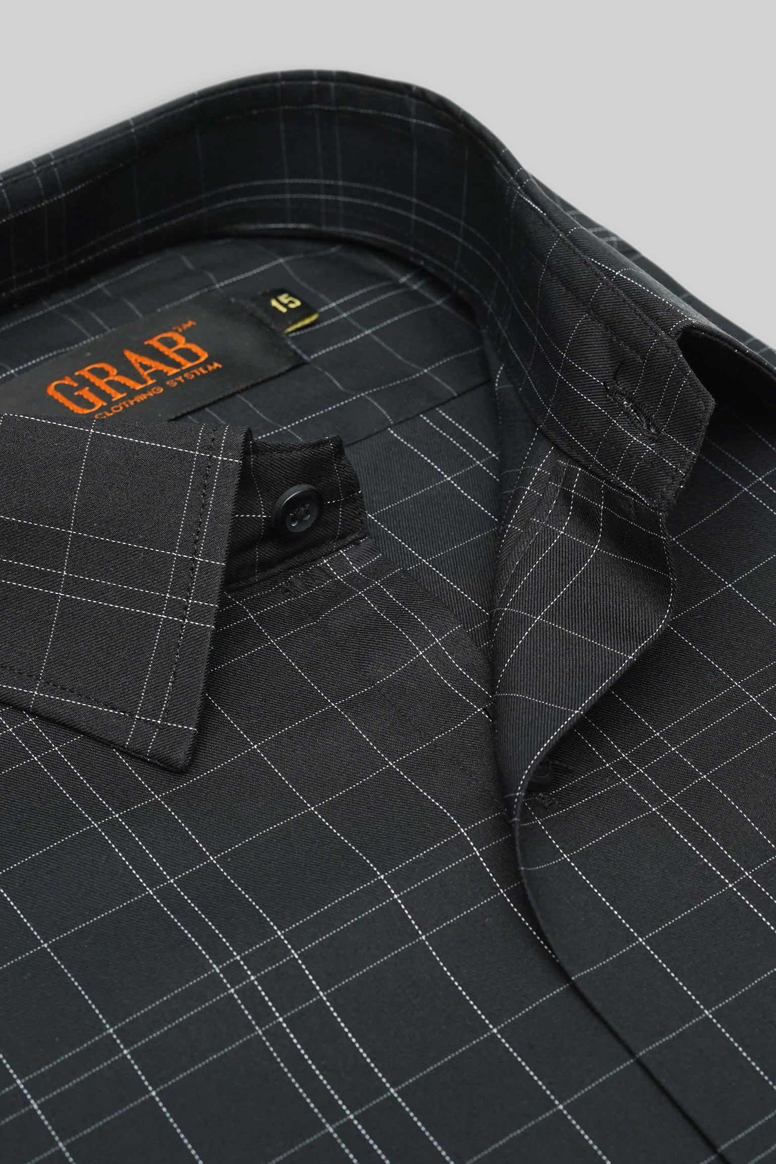 BLACK CLASSIC CHECK SHIRT