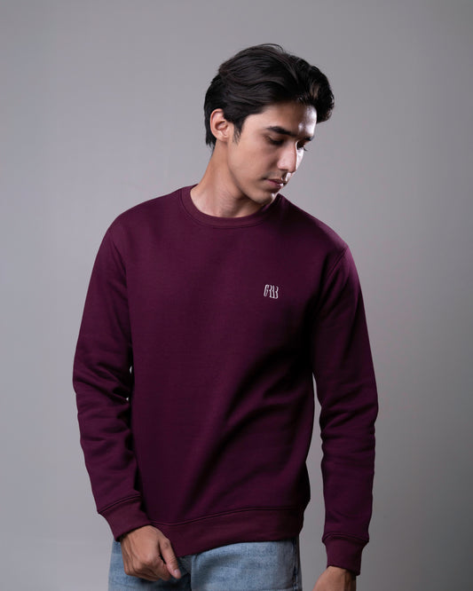 Dark Plum Sweatshirt ( AIZAD3)