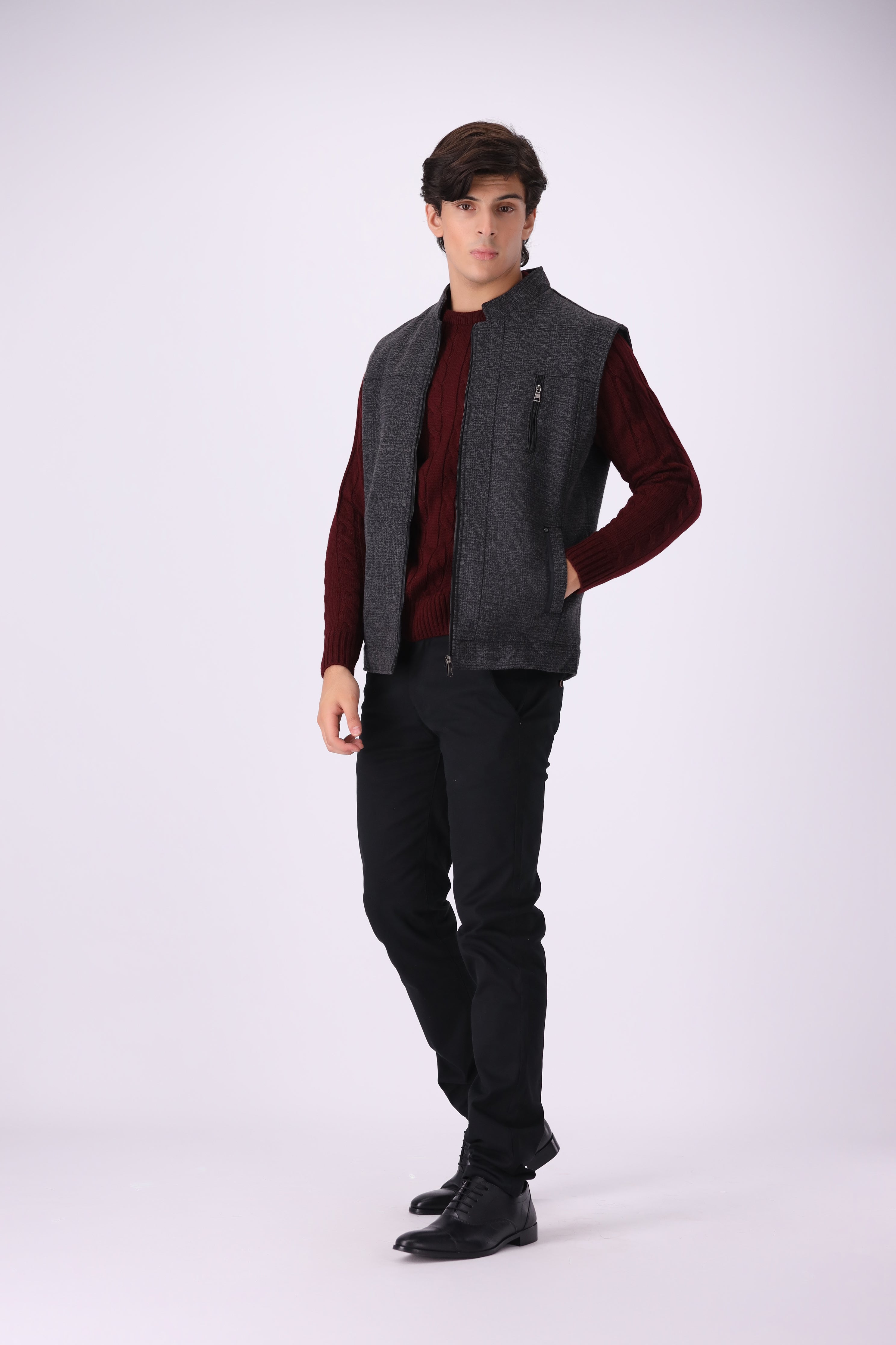 GRAY JACKET TWEED S/L (083N)