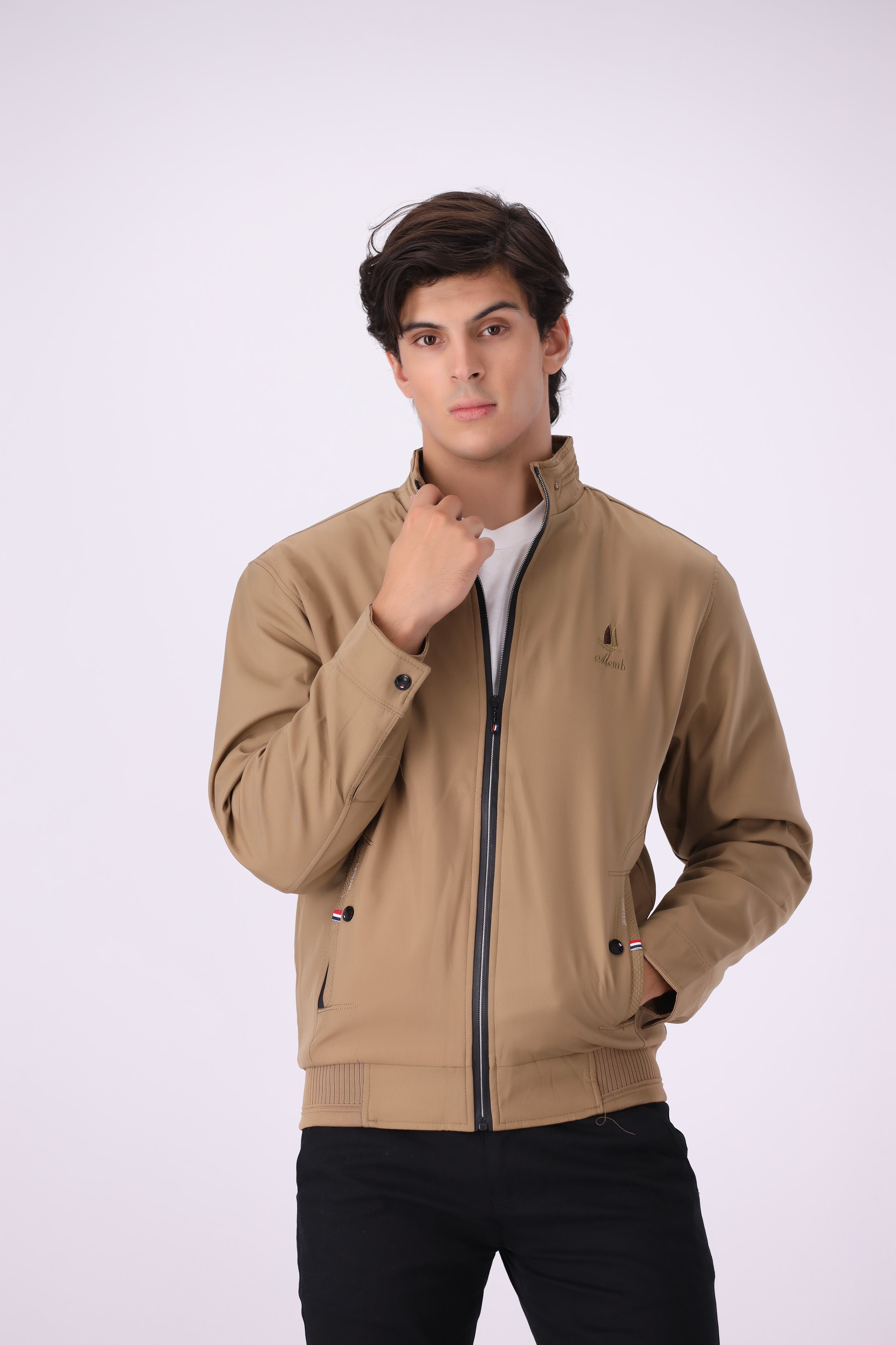 L-BROWN JACKET COTTON (986)