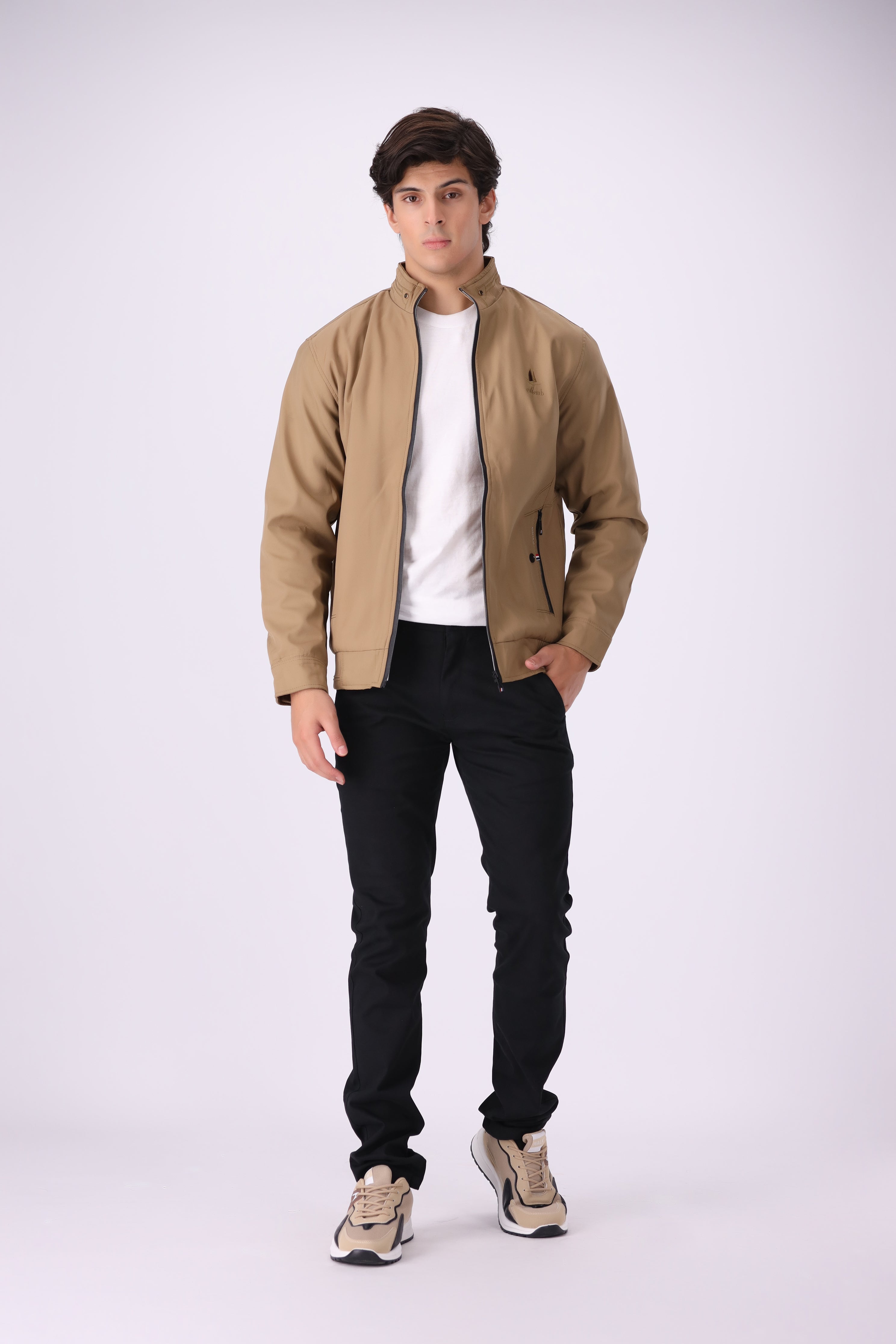 L-BROWN JACKET COTTON (986)