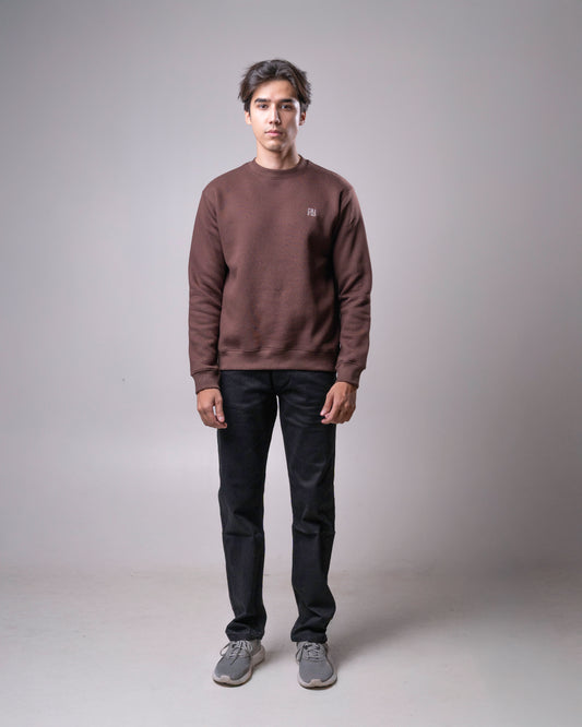 Brown Classic Sweatshirt aizad3