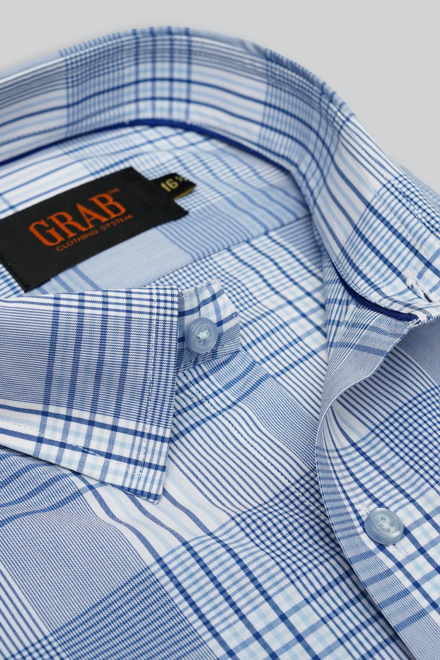 CHECKERD SHIRT NAVY
