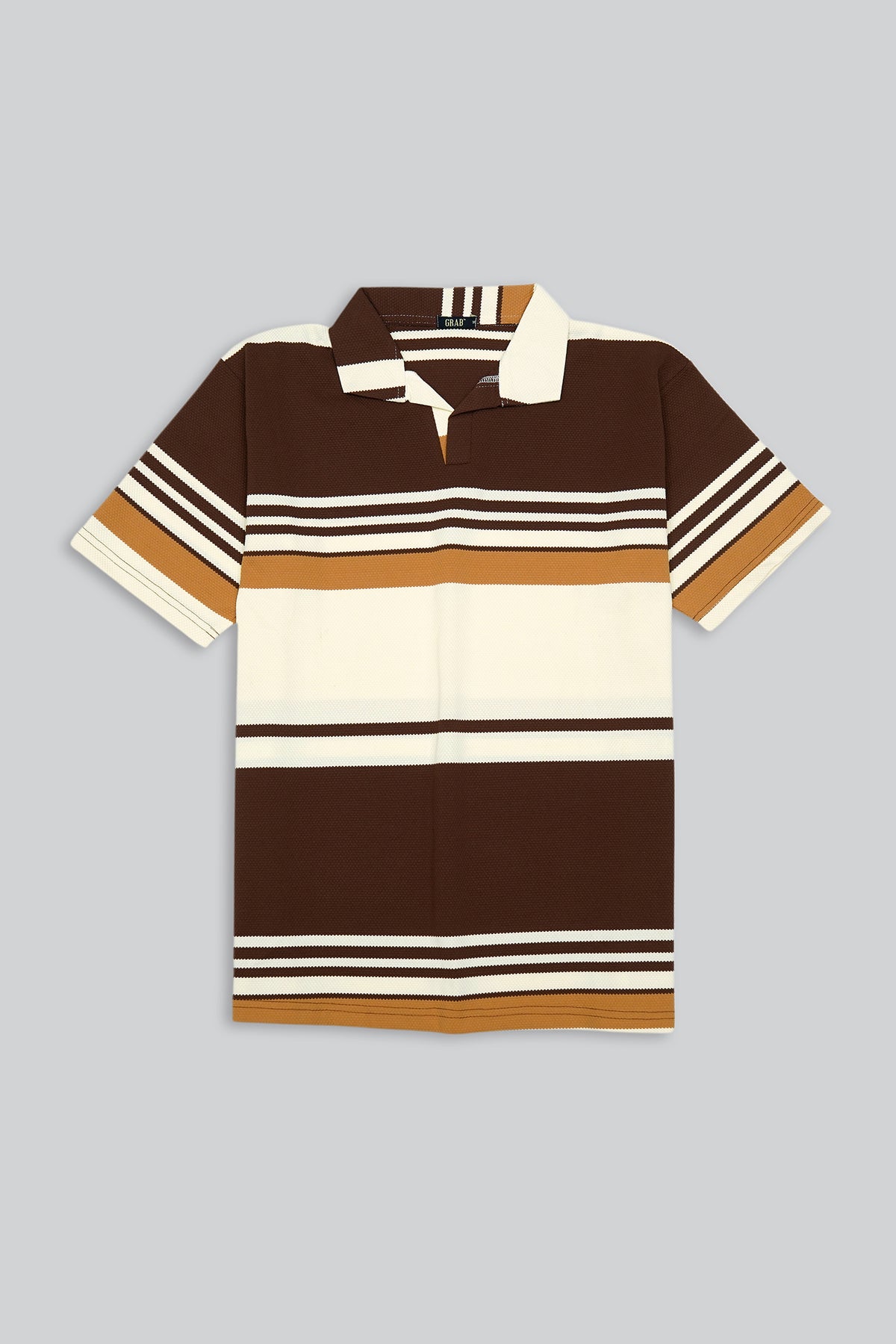 Textured Polo Shirt ( BL3 ) COFFEE