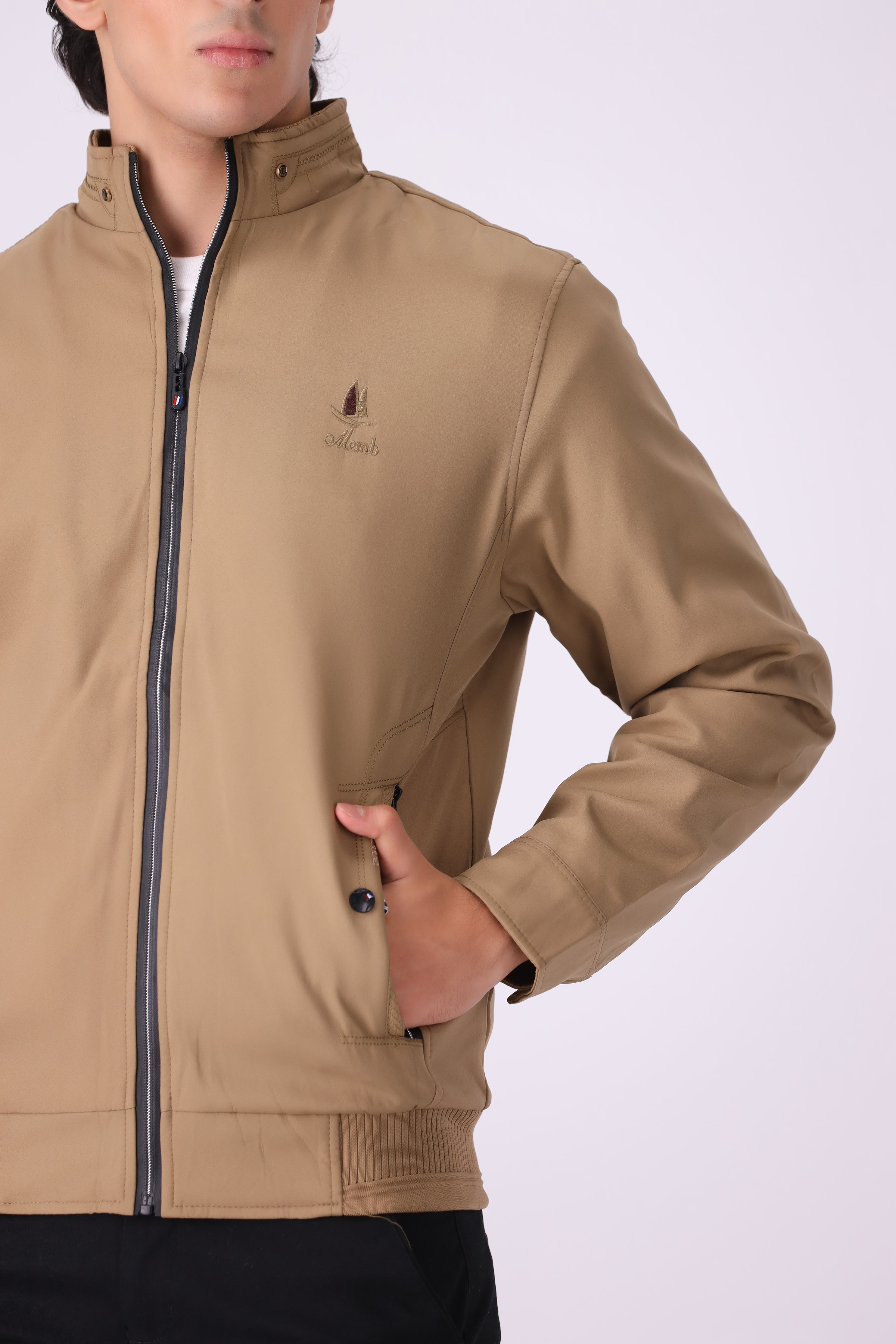 L-BROWN JACKET COTTON (986)