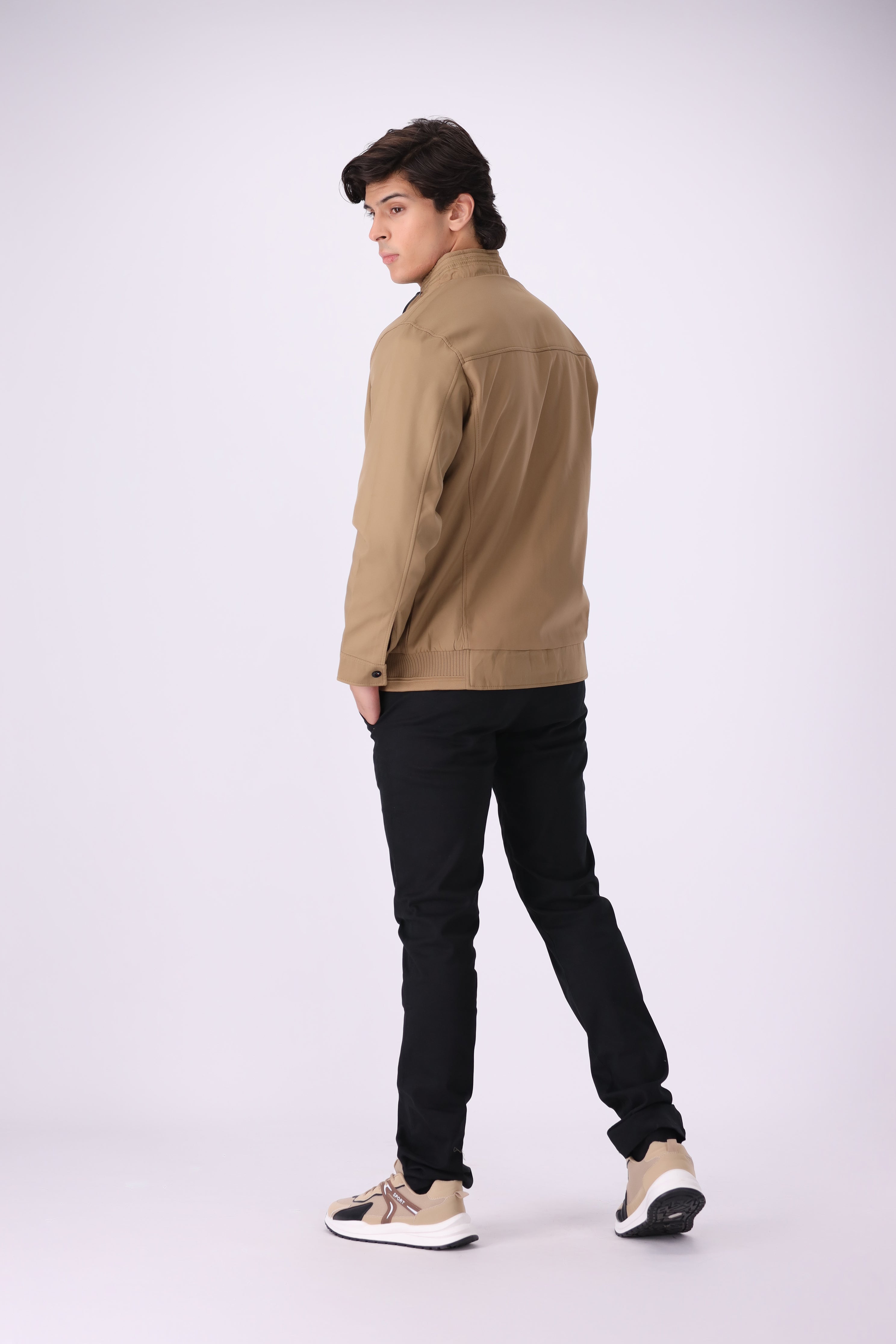 L-BROWN JACKET COTTON (986)