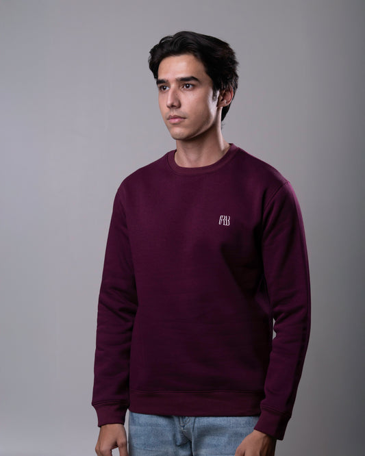 Dark Plum Sweatshirt ( AIZAD3)