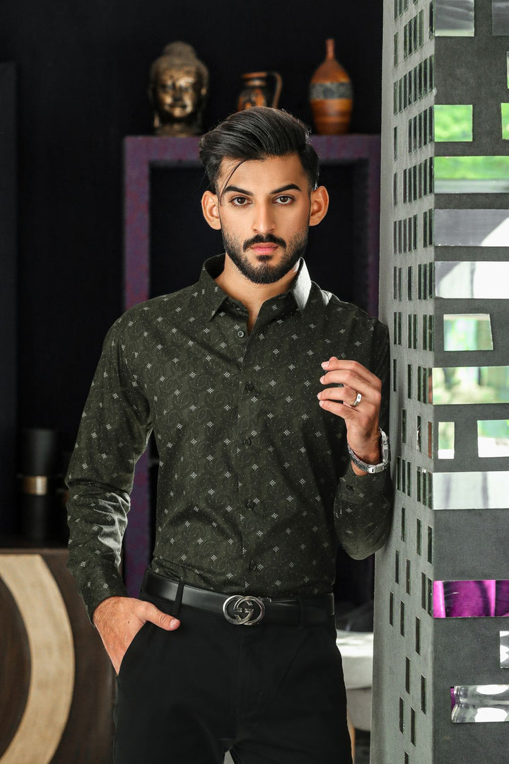 Premium Green Best Fit Casual Shirt D23-5