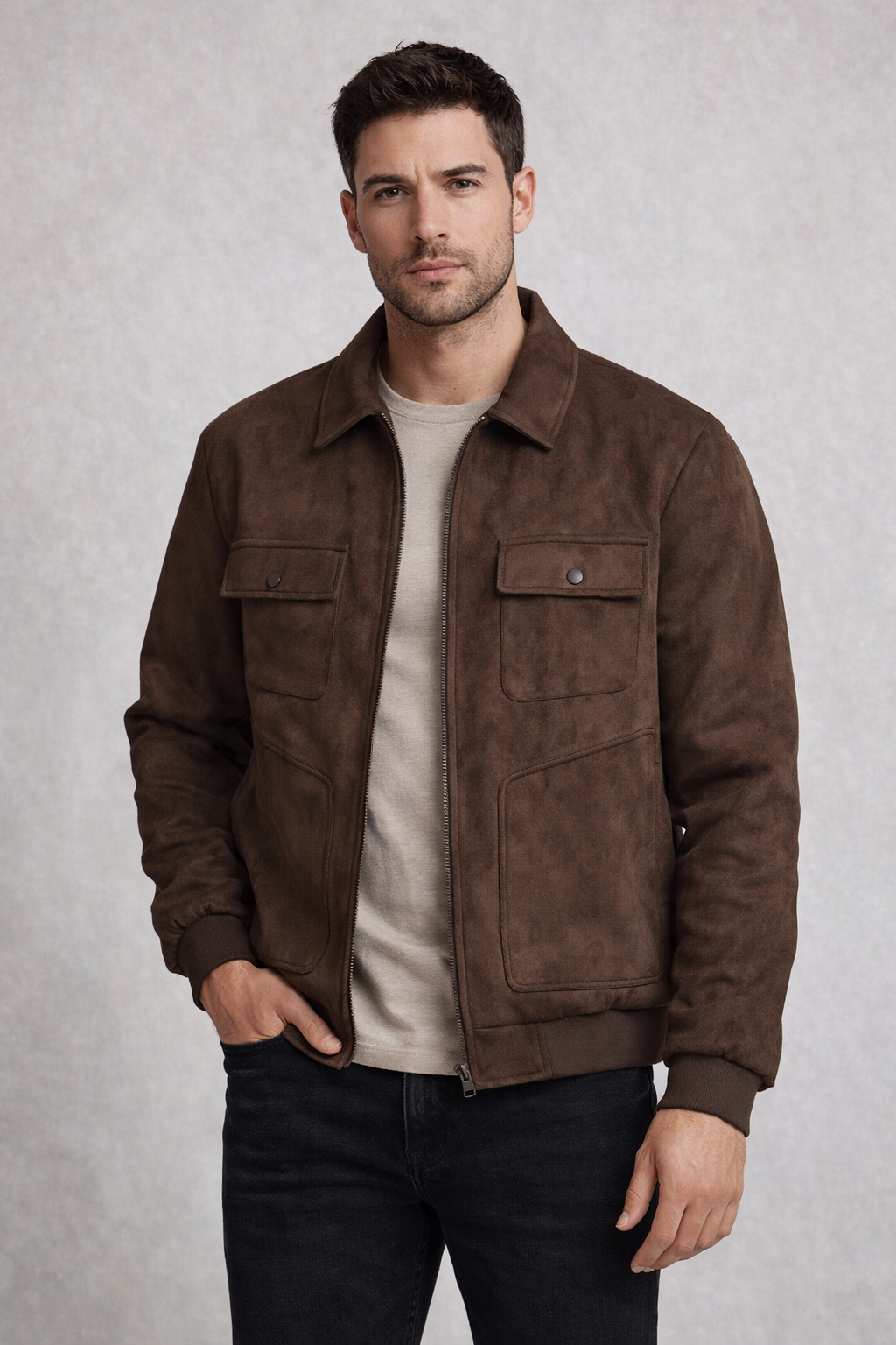 Nomad Brown Suede Jacket