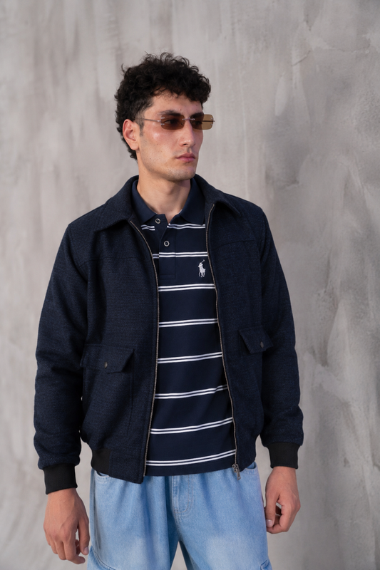 STRIPED RUGBY POLO