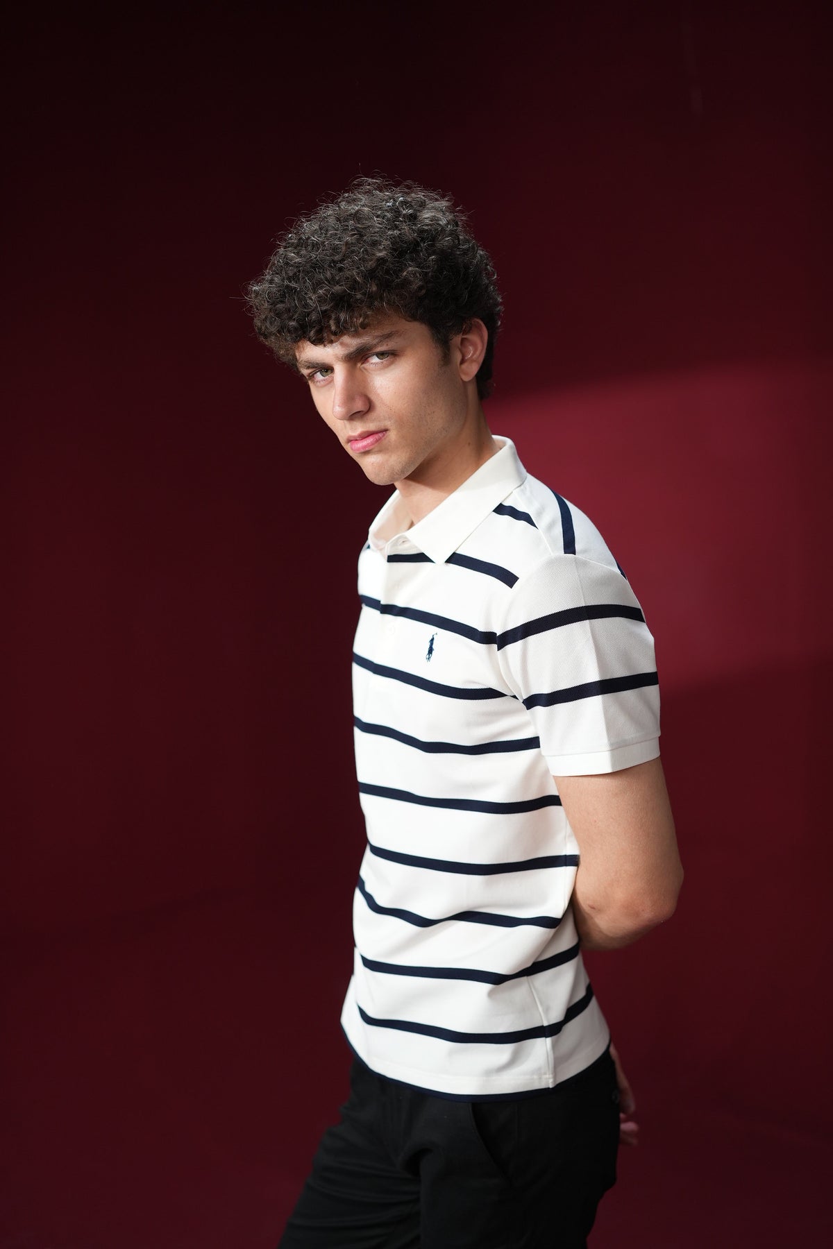 CUSTOM FIT MESH POLO SHIRT
