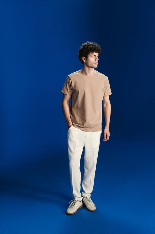 MEN BASIC DOUBLE KNIT T-SHIRT