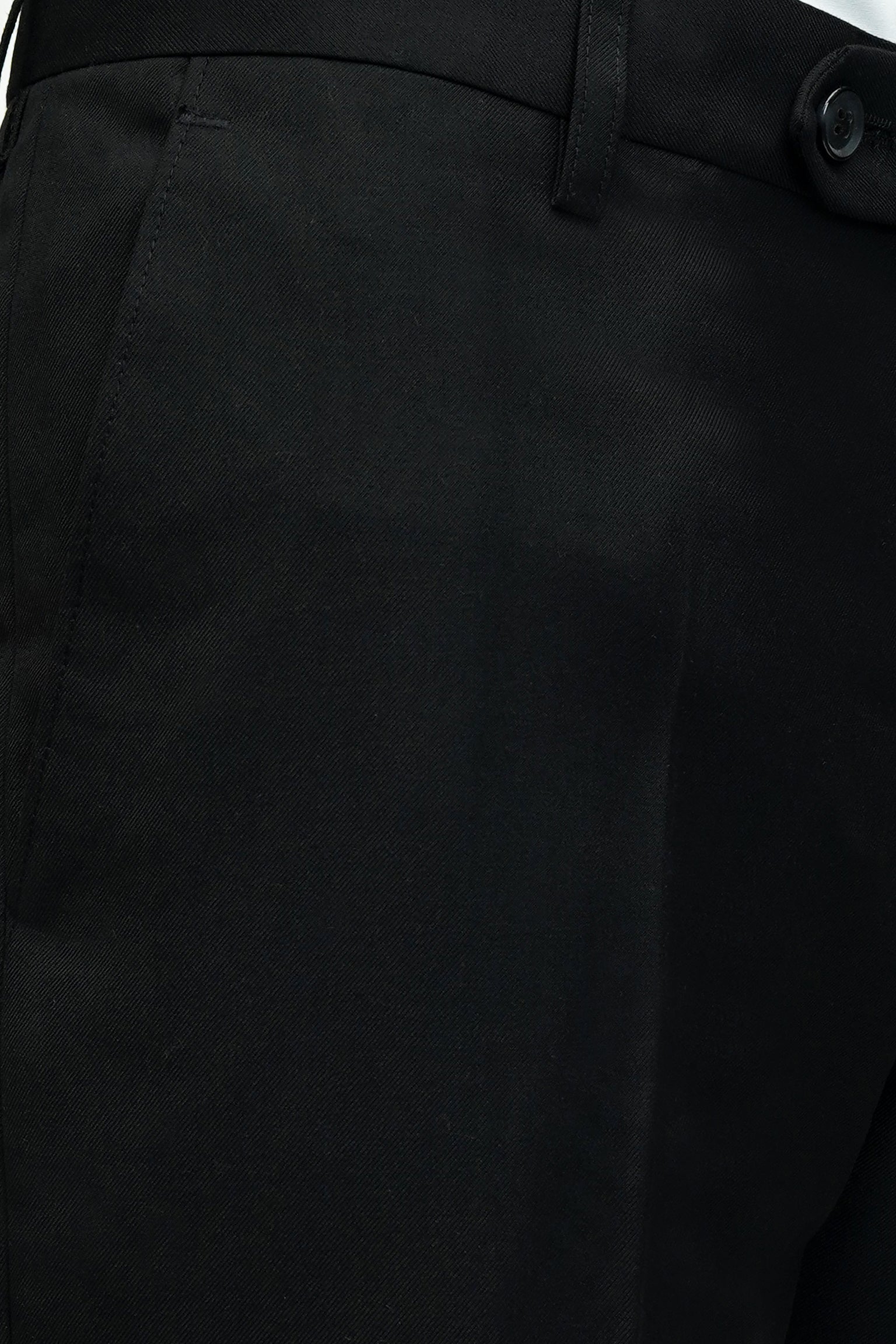 Black Plain Tailored Smart Fit Formal Trouser