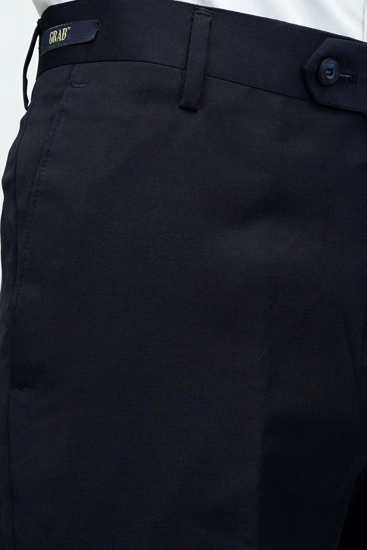 Plain Navy Tailored Smart Fit Formal Trouser