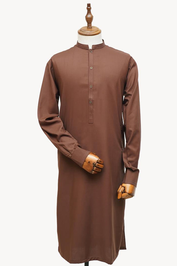 Men Shalwar Kameez Stitched-4557W-B