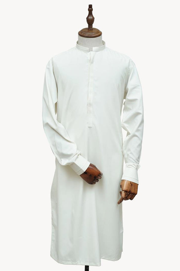 Men Shalwar Kameez Stitched-4273W-B-Off White