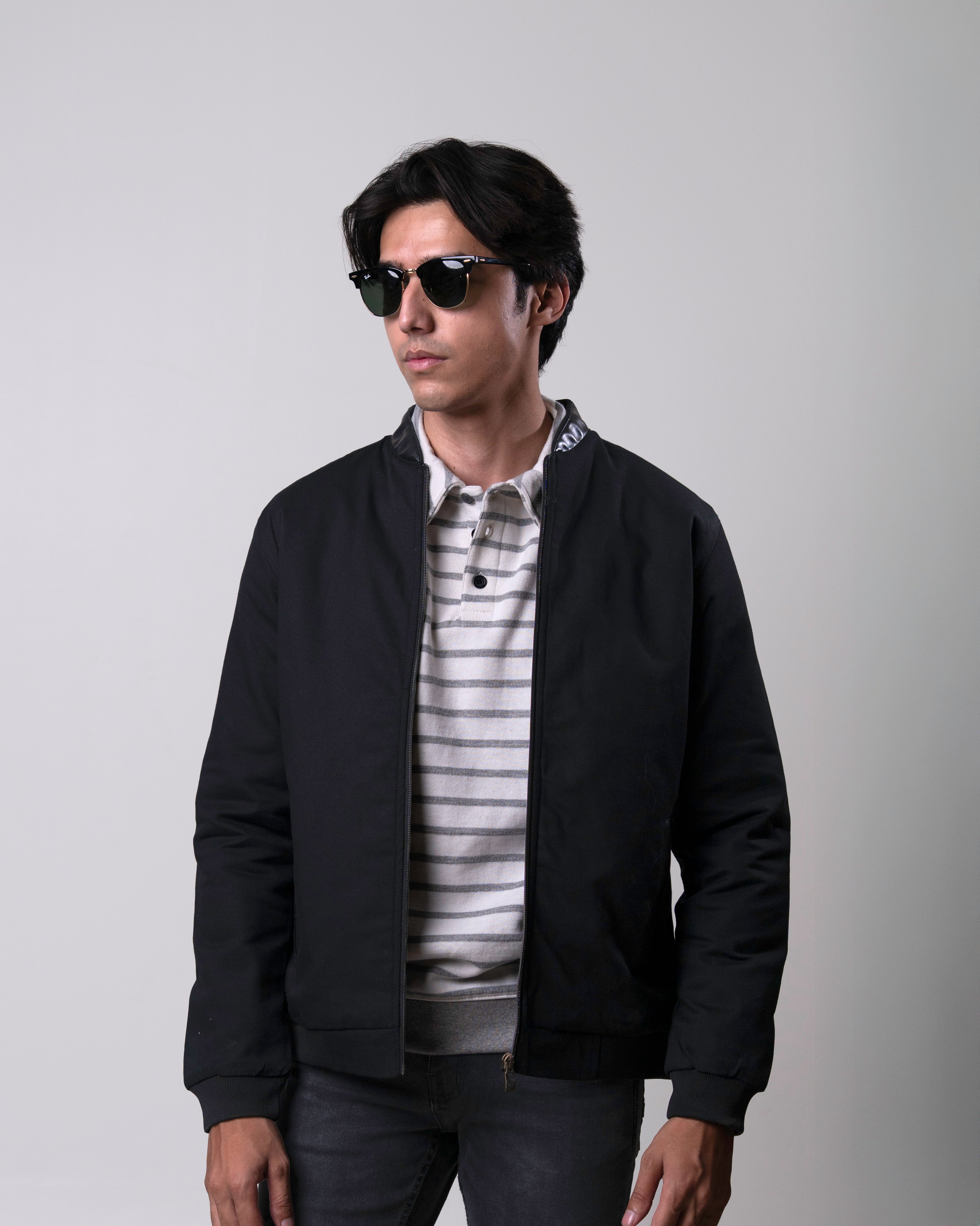 Cotton Regular Jacket Leather Collar