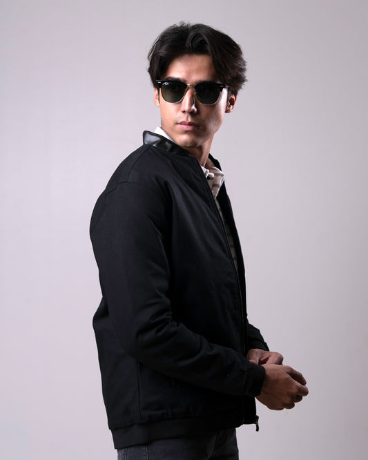 Cotton Regular Jacket Leather Collar
