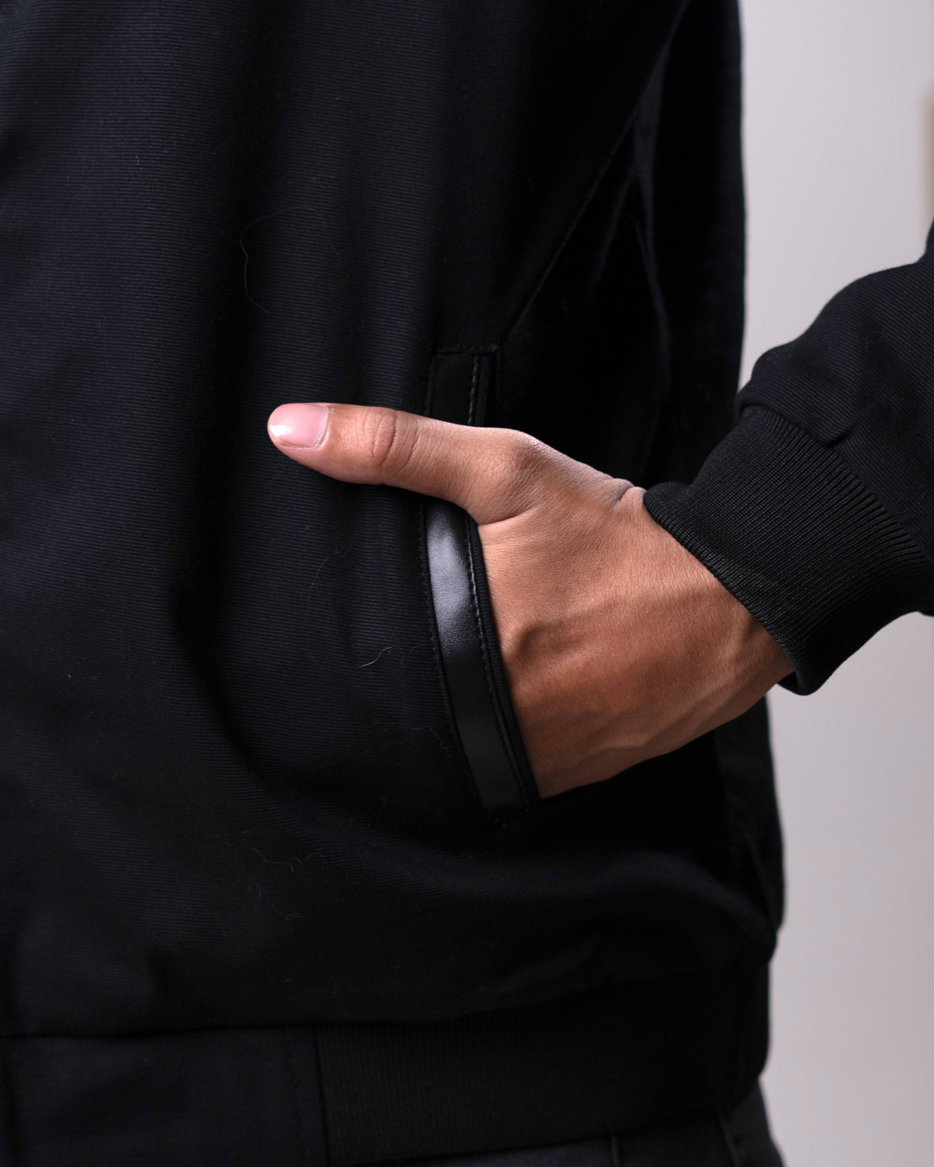 Cotton Regular Jacket Leather Collar