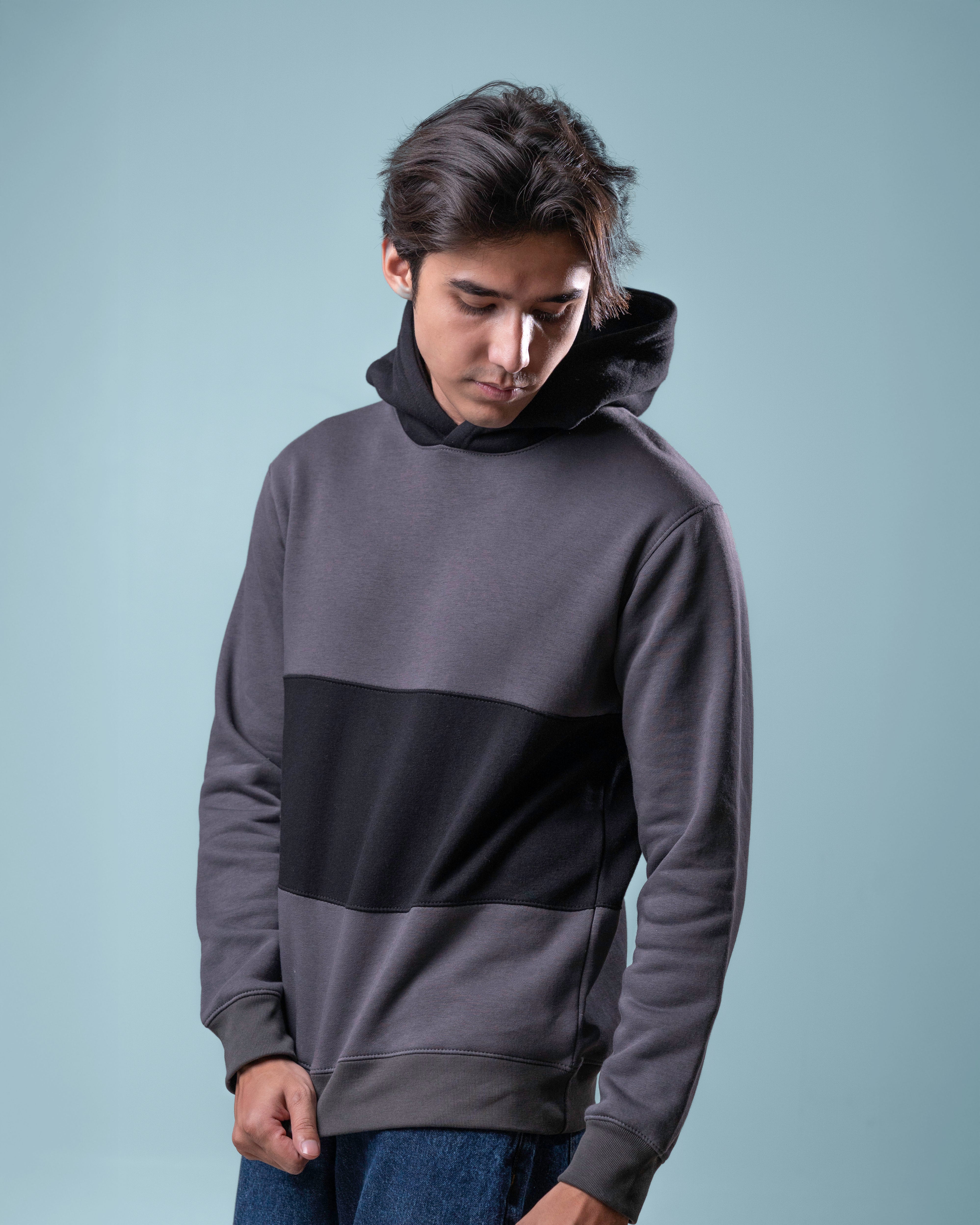 Men Striped Hoodie