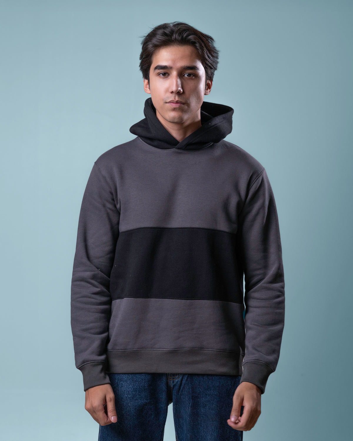 Men Striped Hoodie