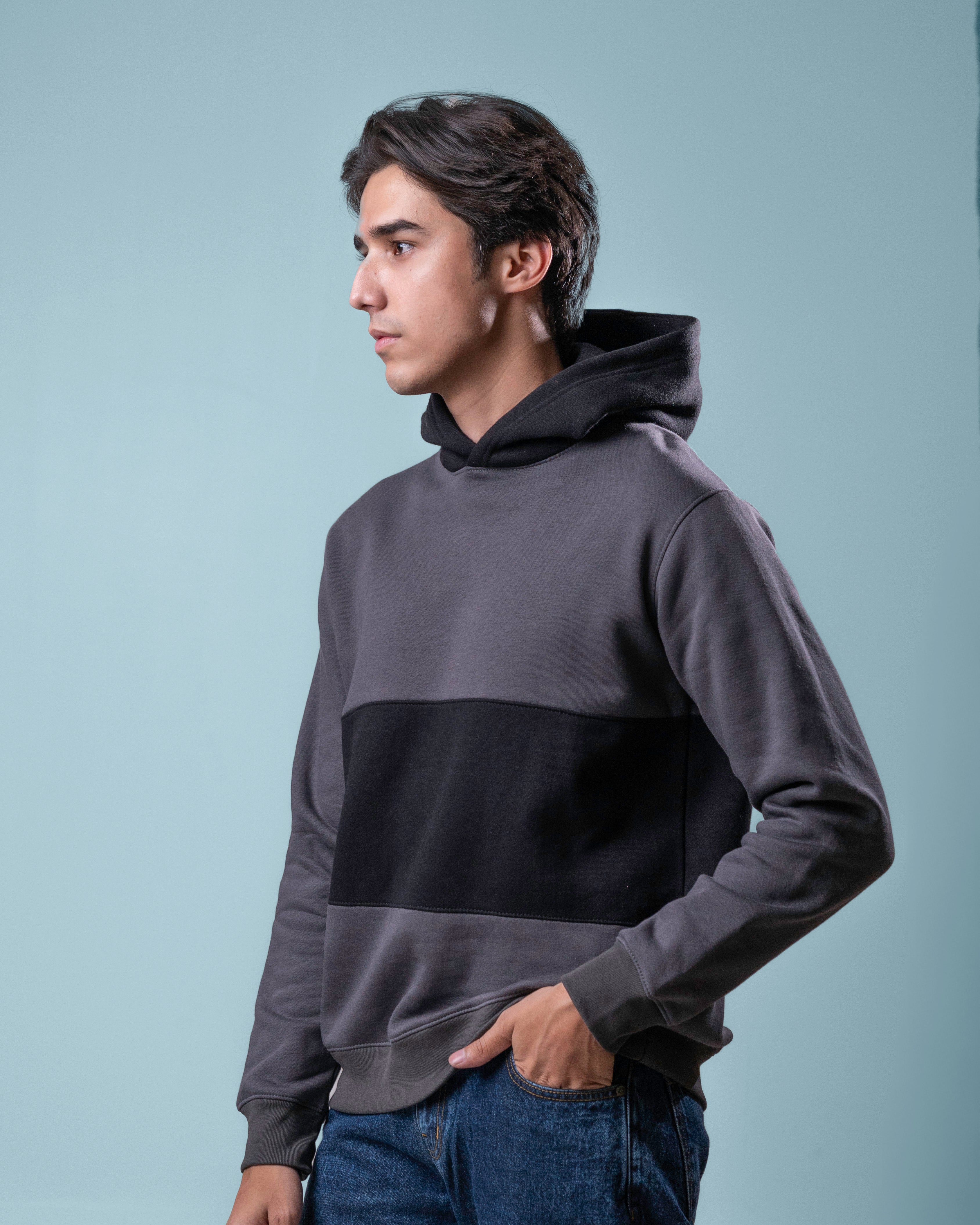 Men Striped Hoodie