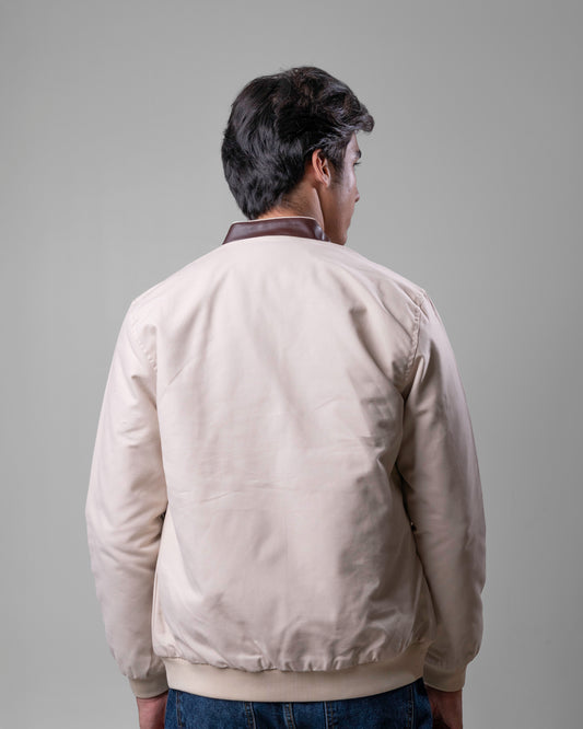 Cotton Regular Jacket Leather Collar