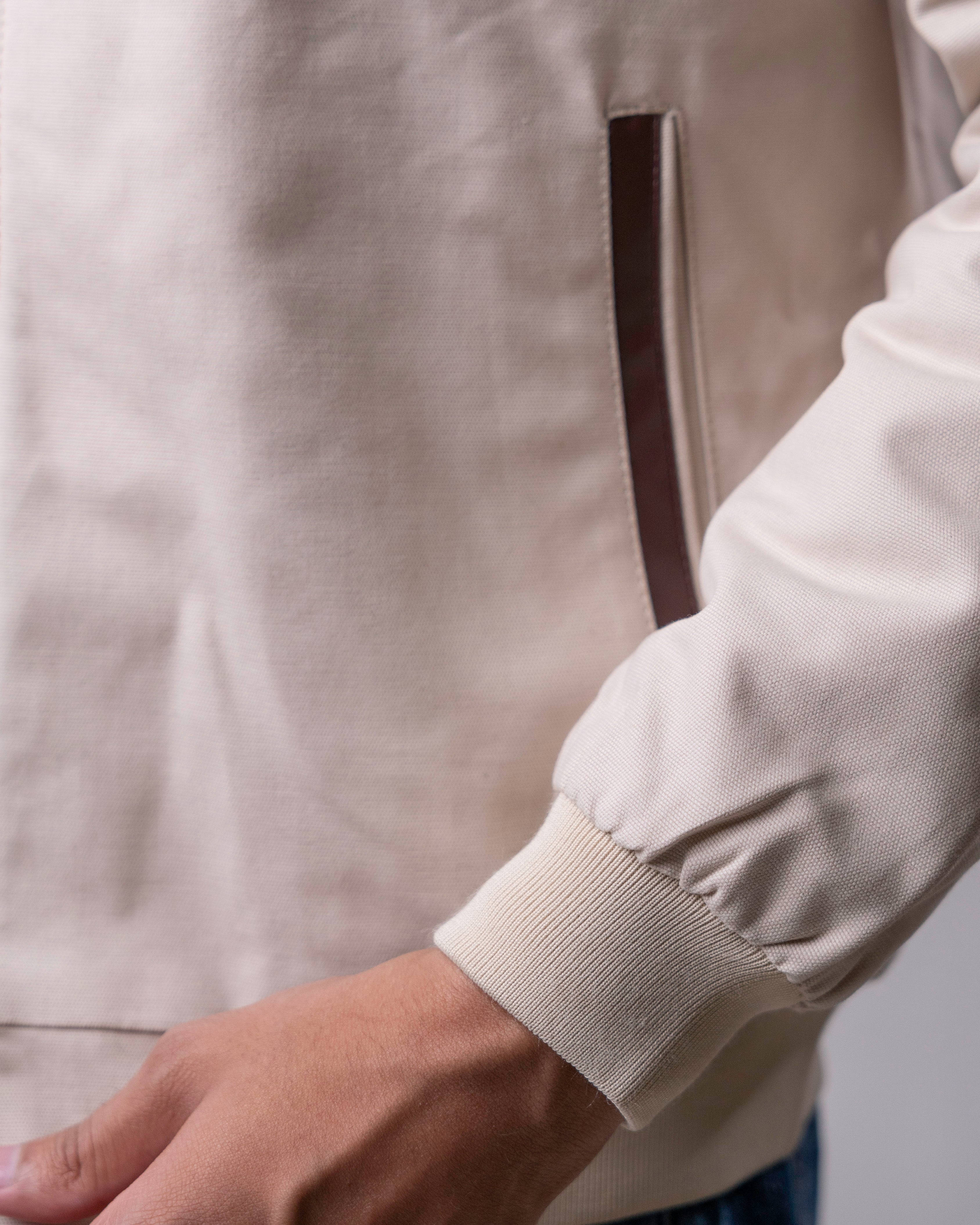 Cotton Regular Jacket Leather Collar