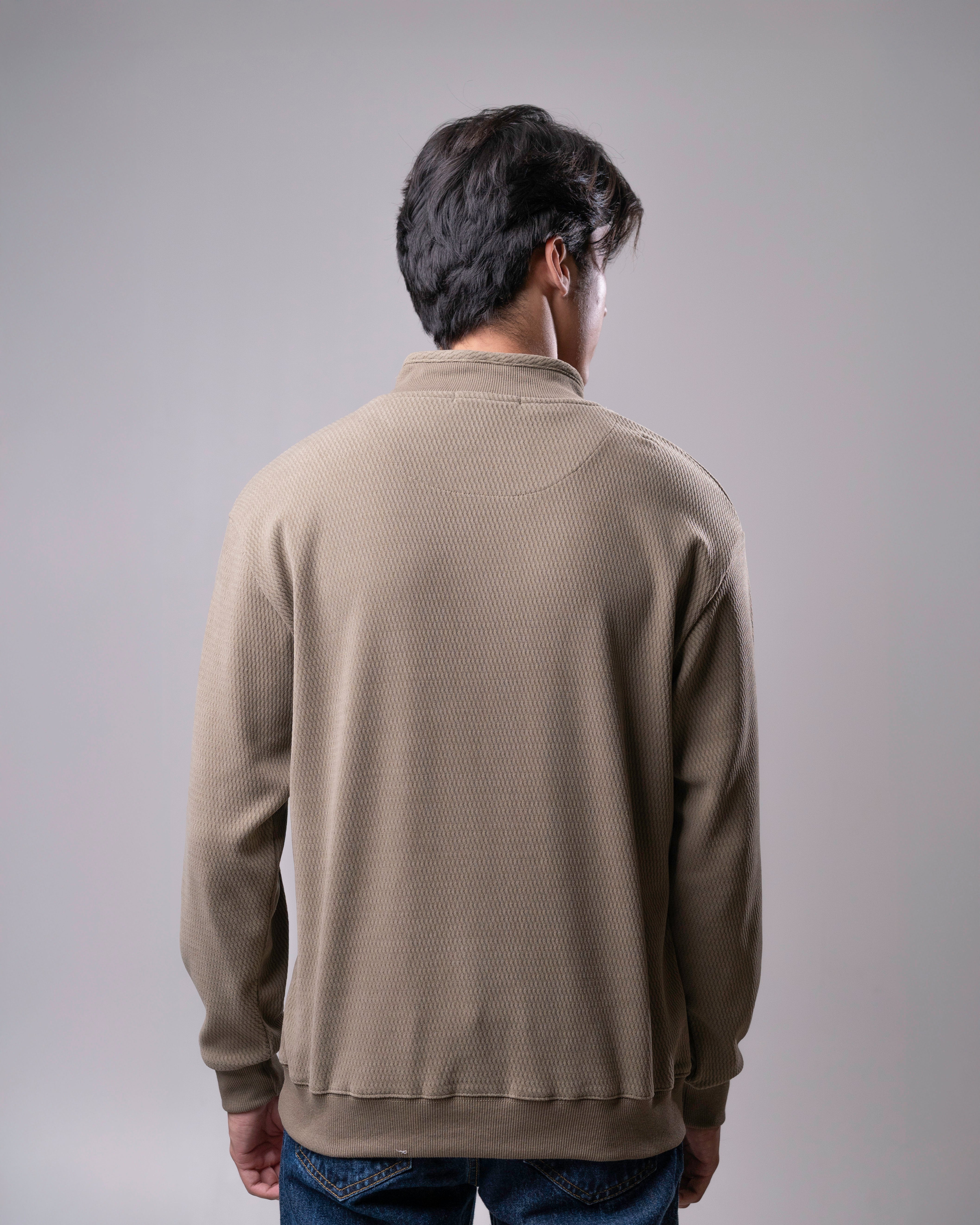 Buttoned Sweatshirt