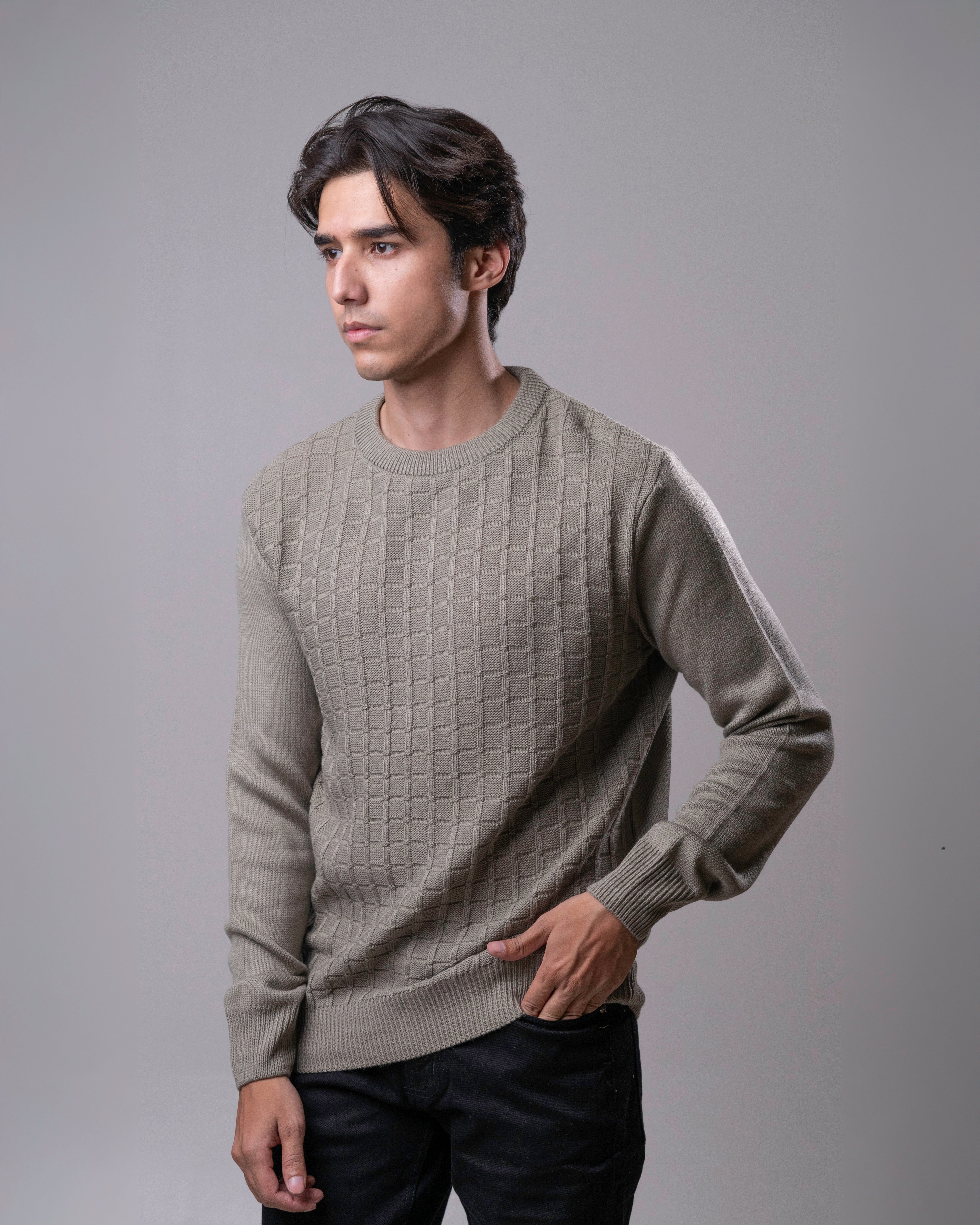 Fisherman Sweater Green