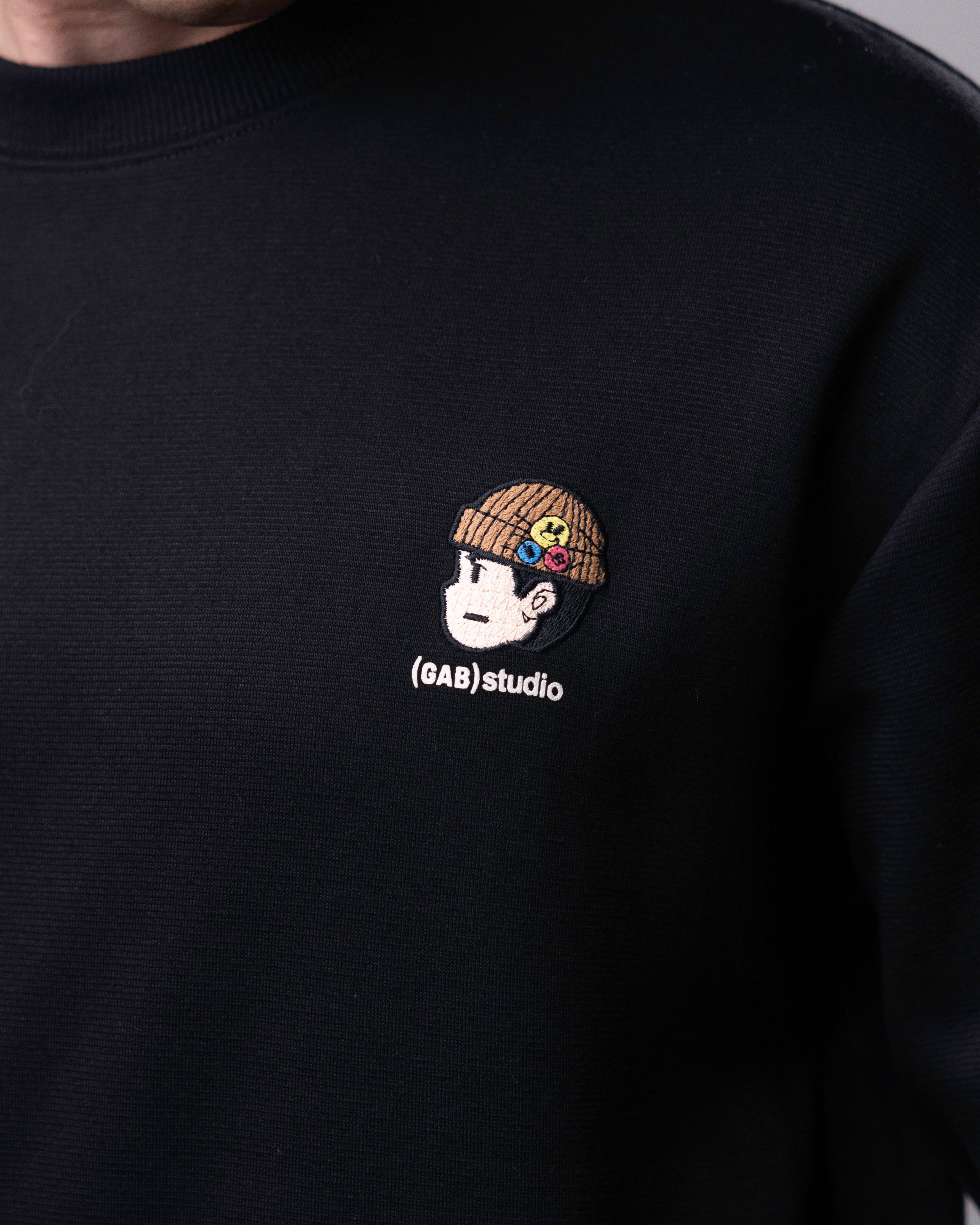 "Nurtop" Black Sweatshirt