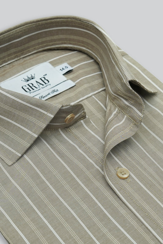 Classic Pinstripe Formal Shirt   AT19