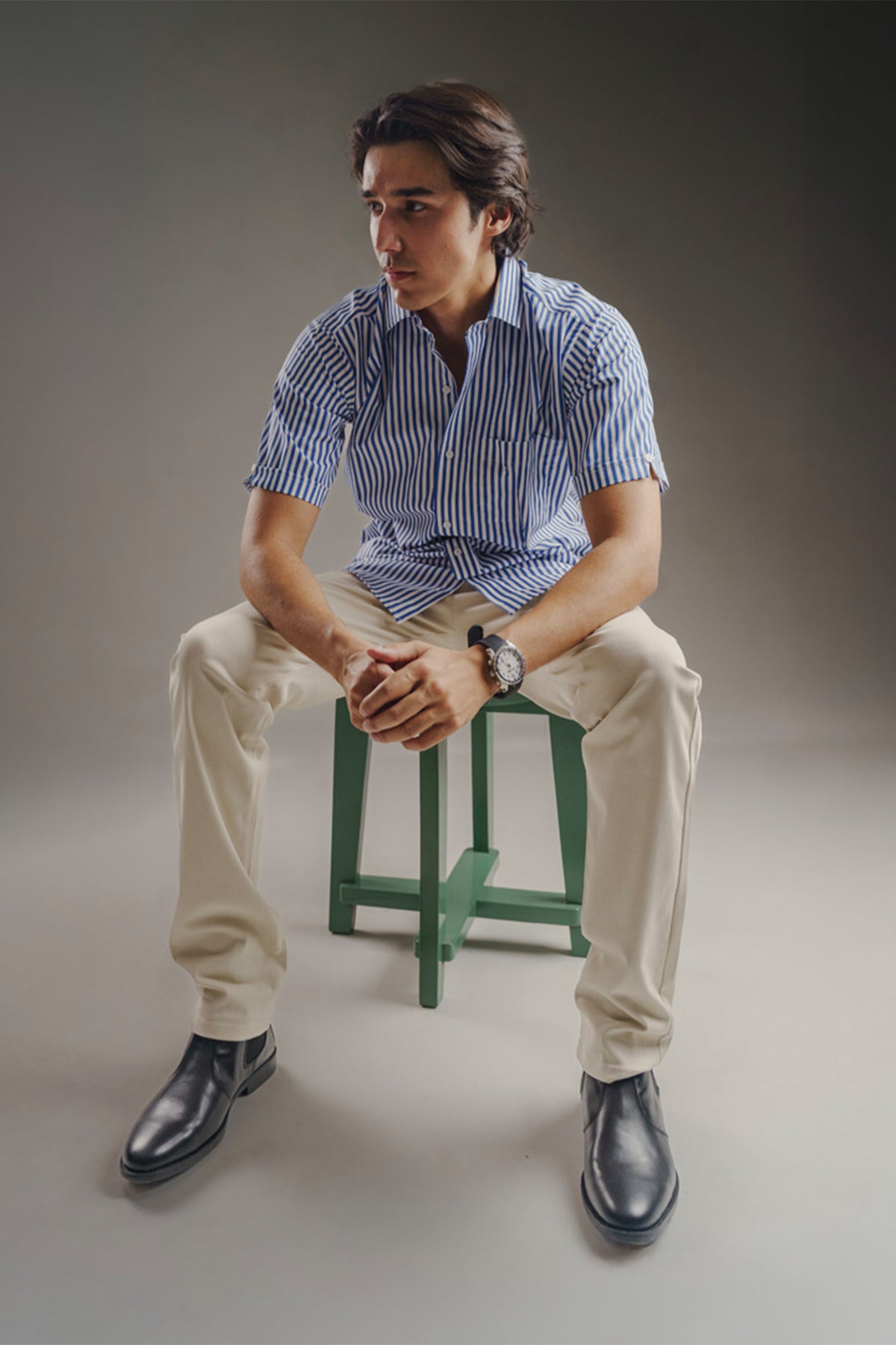 Formal Shirt Half striped
