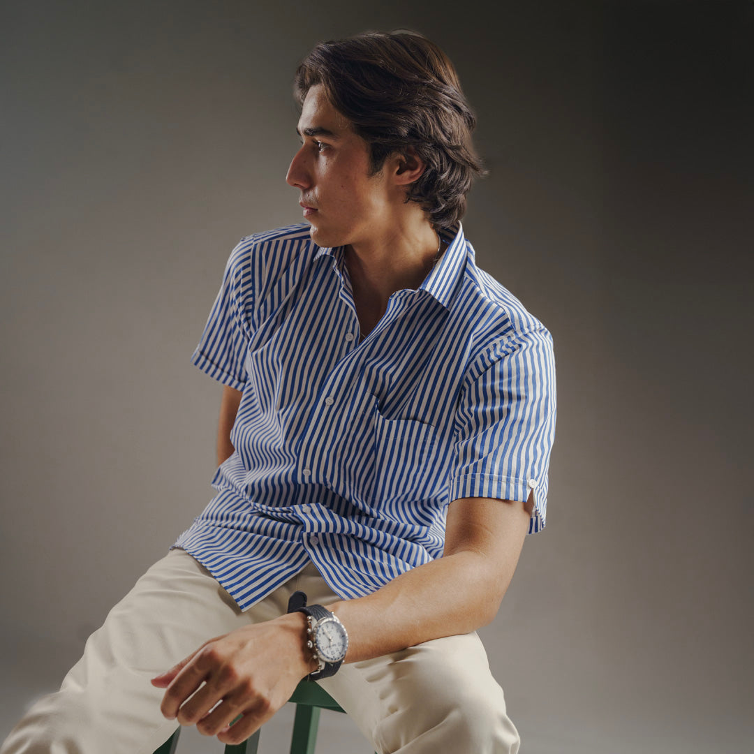Formal Shirt Half striped