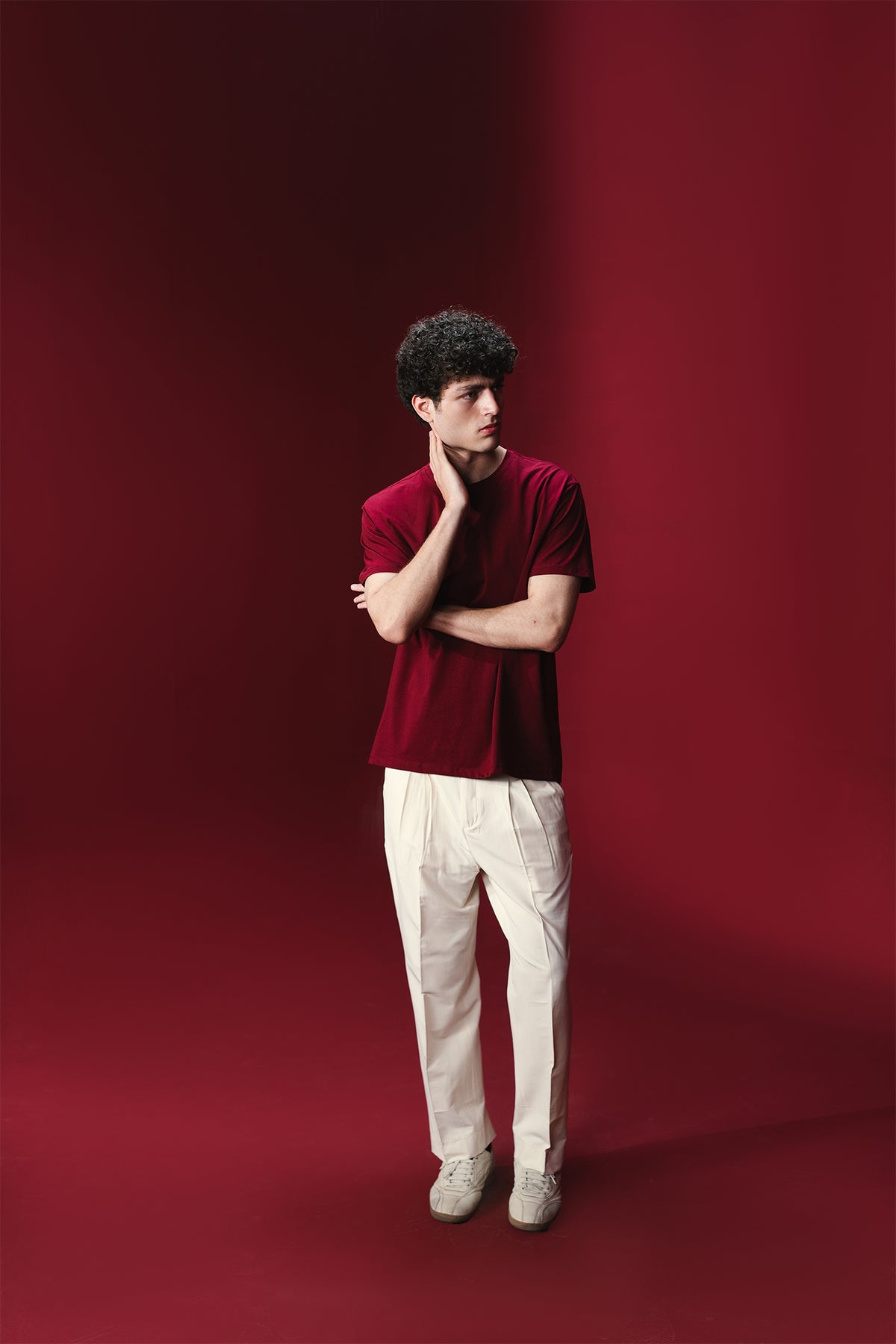 MEN BASIC DOUBLE KNIT T-SHIRT