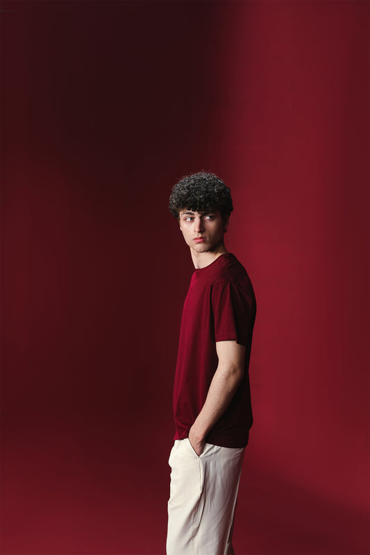 MEN BASIC DOUBLE KNIT T-SHIRT
