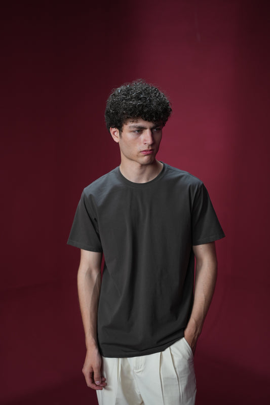 MEN BASIC DOUBLE KNIT T-SHIRT