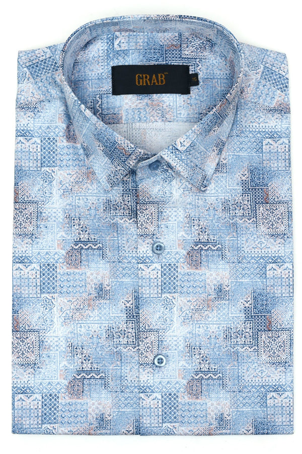 Gents Formal Printed Shirt - D23-10