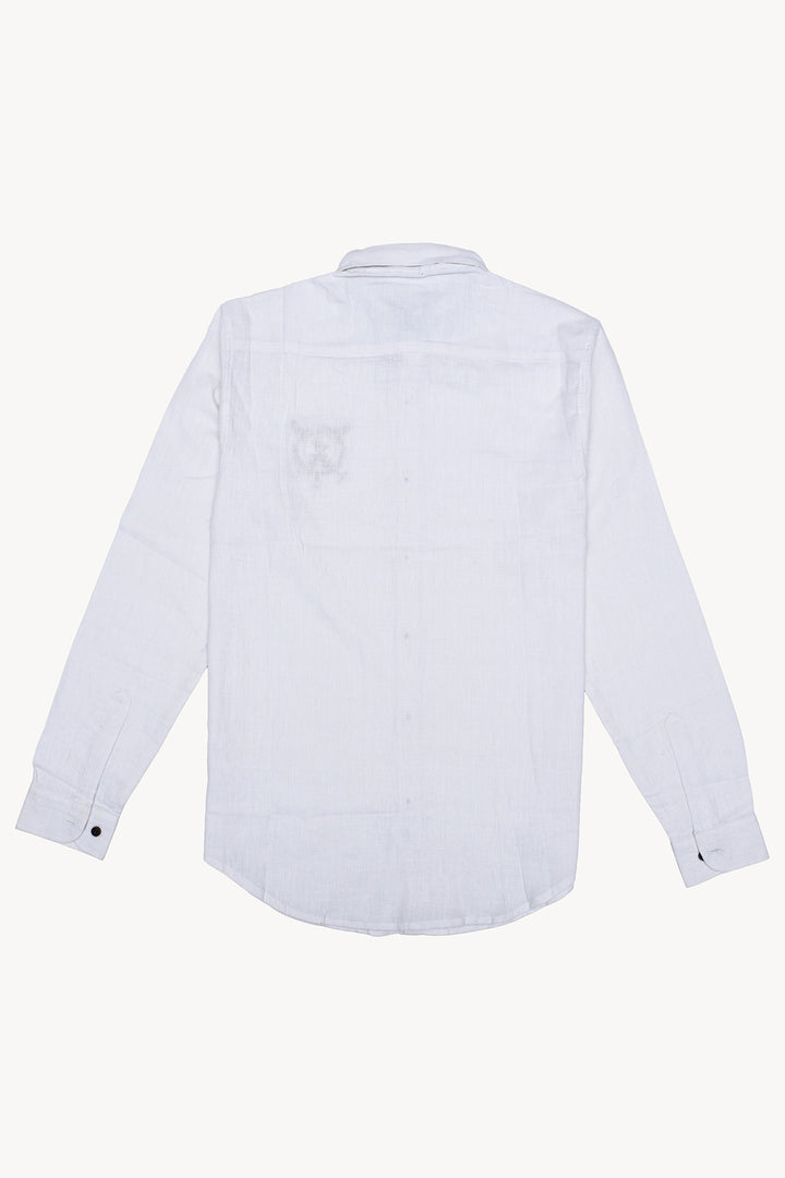 Grab White  Logo  Casual Shirt CT-1